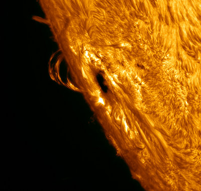 Post Flare loop prominence