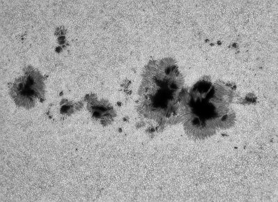 Giant sun spot group AR 1967