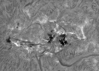 Giant sunspot Group can be seen with the naked eye with proper eye protection.