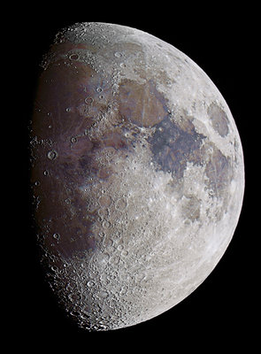 A colored Moon 2; even small color and luminosity variations can be improved!!!!