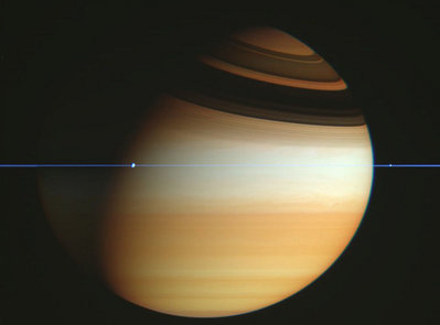Saturn Above Plane