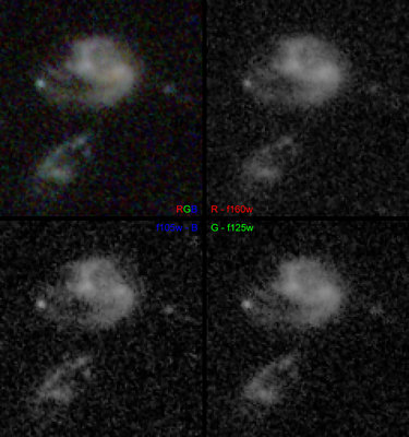 Supernova behind Abell 383. North is up, east is left.