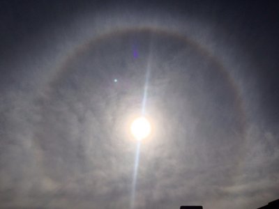 Sun-bow over Melbourne