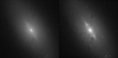 Left: Original. Right: Two high pass filters applied.