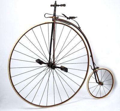 A penny farthing.