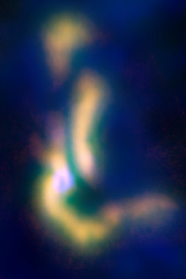 The B5 complex of gas, in the process of becoming <br />a multiple-star system. (Credit: NRAO/AUI/NSF)