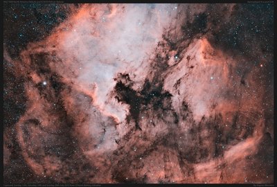 North America and Pelican Nebulae in Narrowband Bicolour - Kayron Mercieca_small.jpg