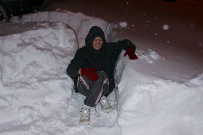 Me in a snow trench