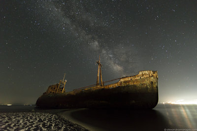 The Milky Way over South Peloponnese, Greece