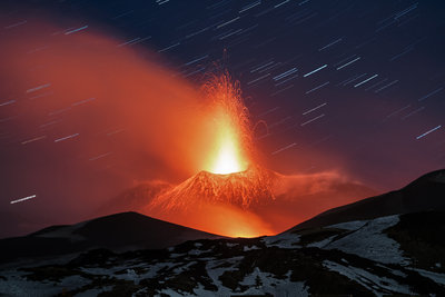 Trails Of Lights And Fires On Mount Etna - Unesco World Heritage Site TWAN.jpg