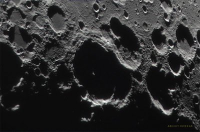 First light of the day on Crater  Maurolycus (Diameter 114 Km).jpg