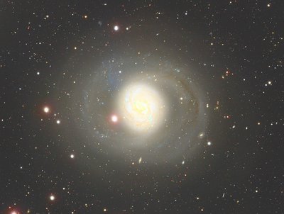 The deep image of Messier 77 taken with the Hyper Suprime-Cam (HSC) <br />mounted at the Subaru Telescope. The picture is created by adding the color <br />information from the Sloan Digital Sky Survey to the monochromatic image <br />acquired by the HSC. (Credit: NAOJ/SDSS/David Hogg/Michael Blanton. <br />Image Processing: Ichi Tanaka)