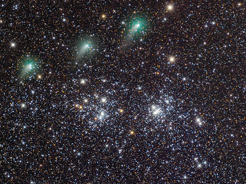 Double Cluster and comet.png