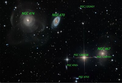 PCG 4755 And Other Galaxies Near NGC 474