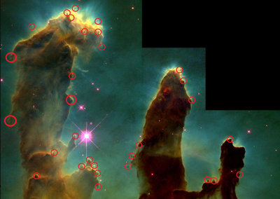 Are All These &quot;EGG&quot;s in the Pillars of Creation?