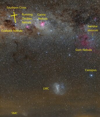 Southern Sky - Annotated and Corrected 2