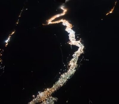 Lit Up Nile At Night?