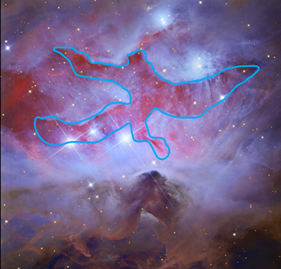 Running Man Nebula annotated Adam Block.png