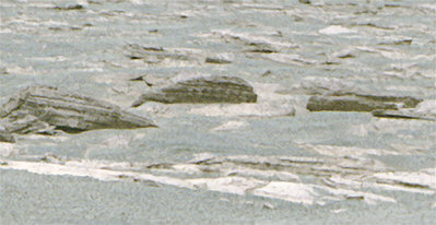Enhanced View of Rock With Pattern