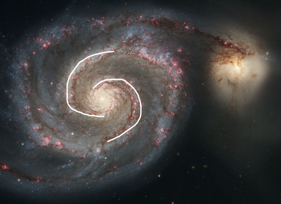 M51 inner arms annotated NASA ESA.png