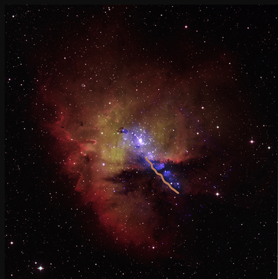 Possible hidden dust lane in NGC 281.png