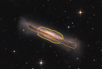 Hamburger galaxy NGC 3628 APOD 29 April 2022 Wilhelm Michael Kasakow.png