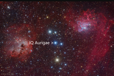 IQ Aurigae Flame and Tadpole nebulas Ivan Eder.png