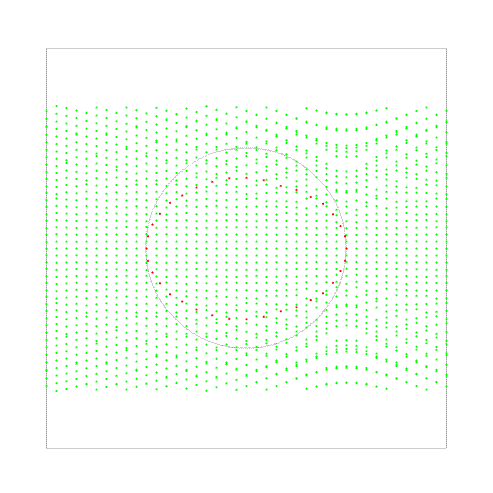 This is supposed to show uniform grid compressed vertically