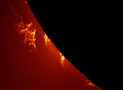 A very large solar prominence