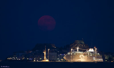 Full Moon 04July 2012, Corfu, Greece