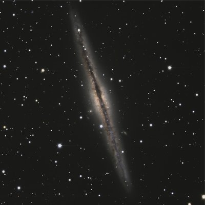 Galaxy NGC 891 as imaged by the Large Monolithic Imager <br />(Credit: Lowell Observatory/Discovery Channel Telescope)