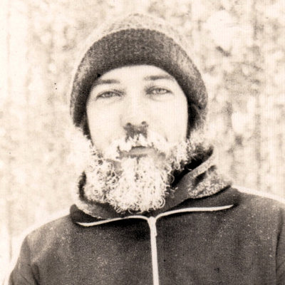 Me, following a -30°F X-country ski trip. I wasn't usually white bearded -- back then.