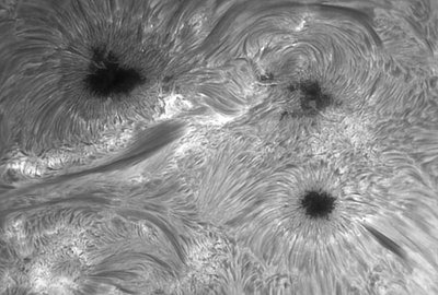 Imaged on June 16th 2012 from Anthem, AZ with Astro-Physics 152mm F8 and DayStar Quantum PE .5 Angstrom Filter.  Flea2 video ccd camera.  4800mm EFL