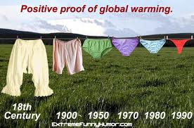 global warming (credit the underwear collection owner)
