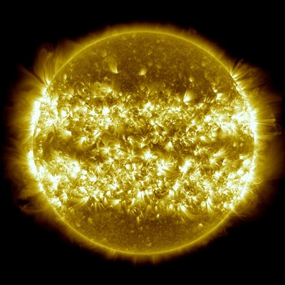This image is a composite of 25 separate images spanning the period of <br />April 16, 2012, to April 15, 2013. It uses the SDO AIA wavelength of 171 <br />angstroms and reveals the zones on the sun where active regions are <br />most common during this part of the solar cycle.<br />Credit: NASA/GSFC/SDO/AIA/S. Wiessinger