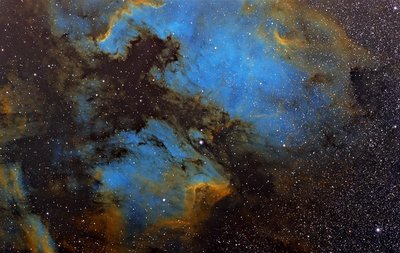 Pelican Nebula in SII HA OII