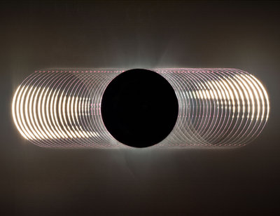 Composite of the Chromosphere in C2 and C3 with Baileys Beads