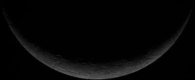 Moon, Two and a Half Days Old, 02-Feb-2014 at 18:56+10.