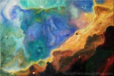 The Swann Nebula, painted by DACIO
