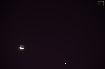 Moon, Venus, Jupiter, Ganymede, Europa, Io, Callisto.