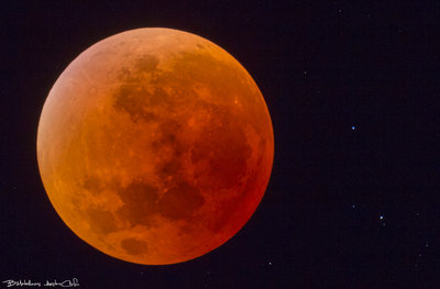 Total Lunar Eclipse, close up