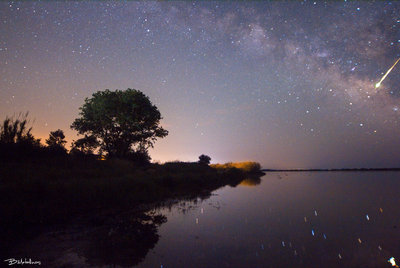 Fireball over Korission lagoon 700D