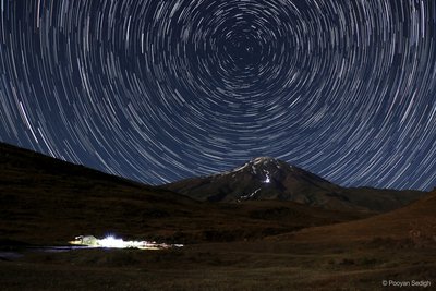 star trails over Mount Damavand  Pooyan Sedigh_small.jpg