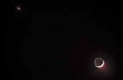 Moon and Venus