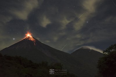 Perseid Meteor shower over erupting Volcano_small.jpg