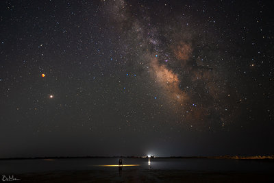 In love with Total Lunar Eclipse, Milkyway and Mars Conjunction
