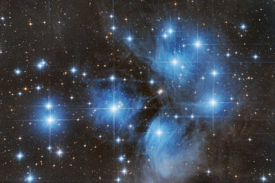 M 45 closeup