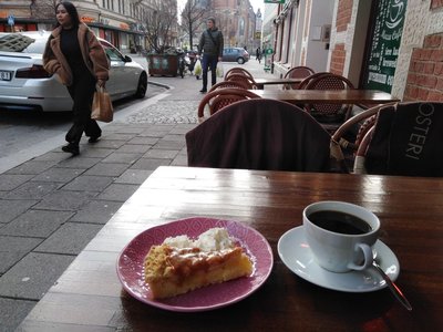 Coffee and apple pie from Mocca Cafe.jpg