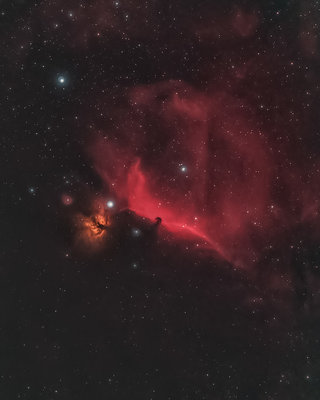 Barnard33 (Horsehead and Flame complex)