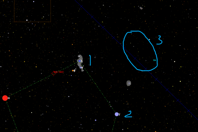 Lambda Orionis, Bellatrix and Dipper shaped asterism annotated.png